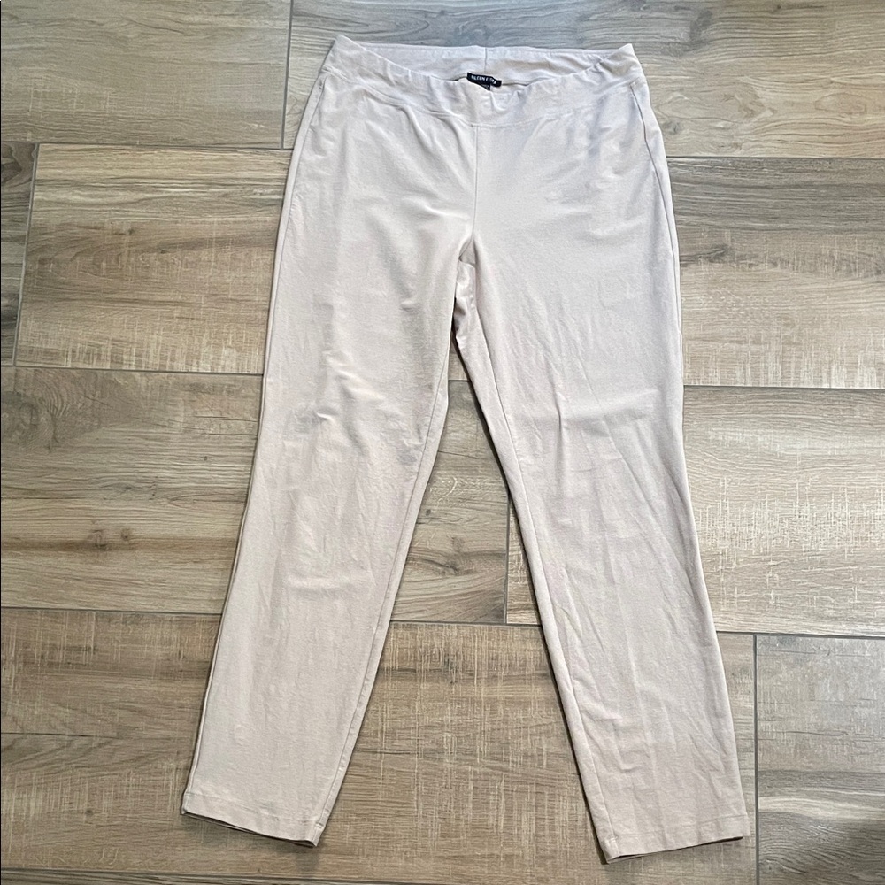Eileen Fisher Pants Womens S Neutral Beige Lightweight Capsule Work Trousers